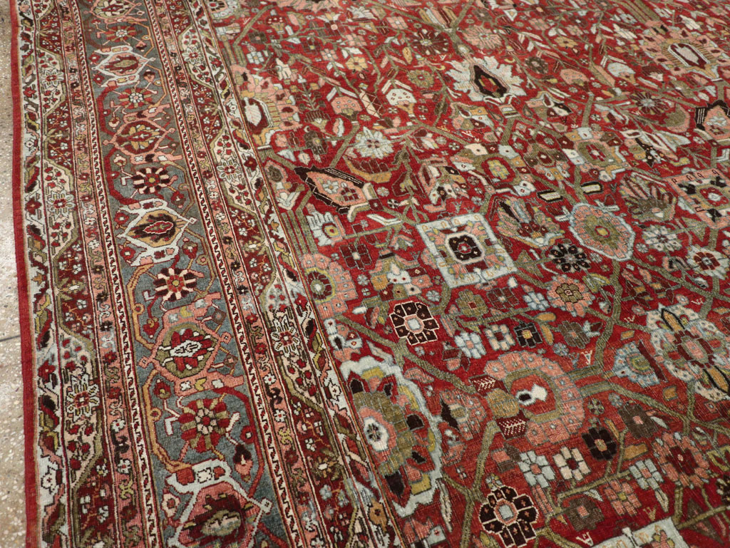 Antique Persian Bidjar Large Carpet, No.30953 - Staging