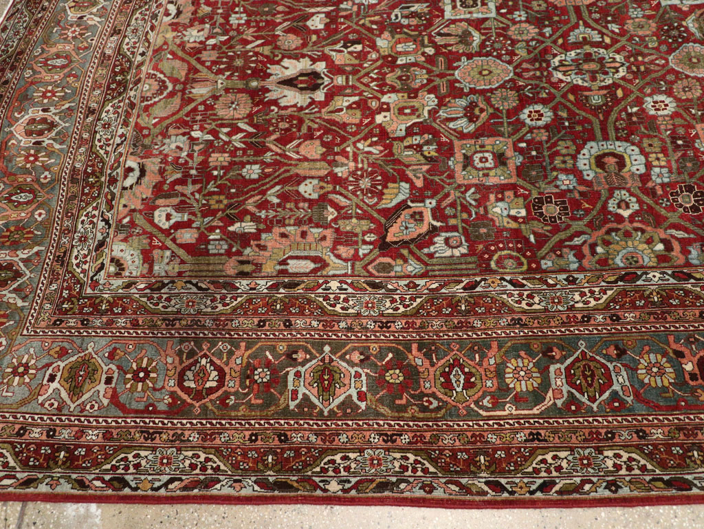 Antique Persian Bidjar Large Carpet, No.30953 - Staging