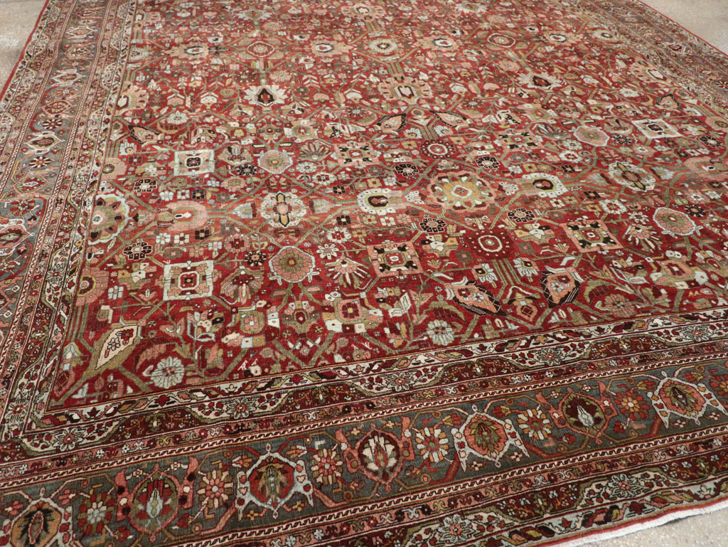 Antique Persian Bidjar Large Carpet, No.30953 - Staging