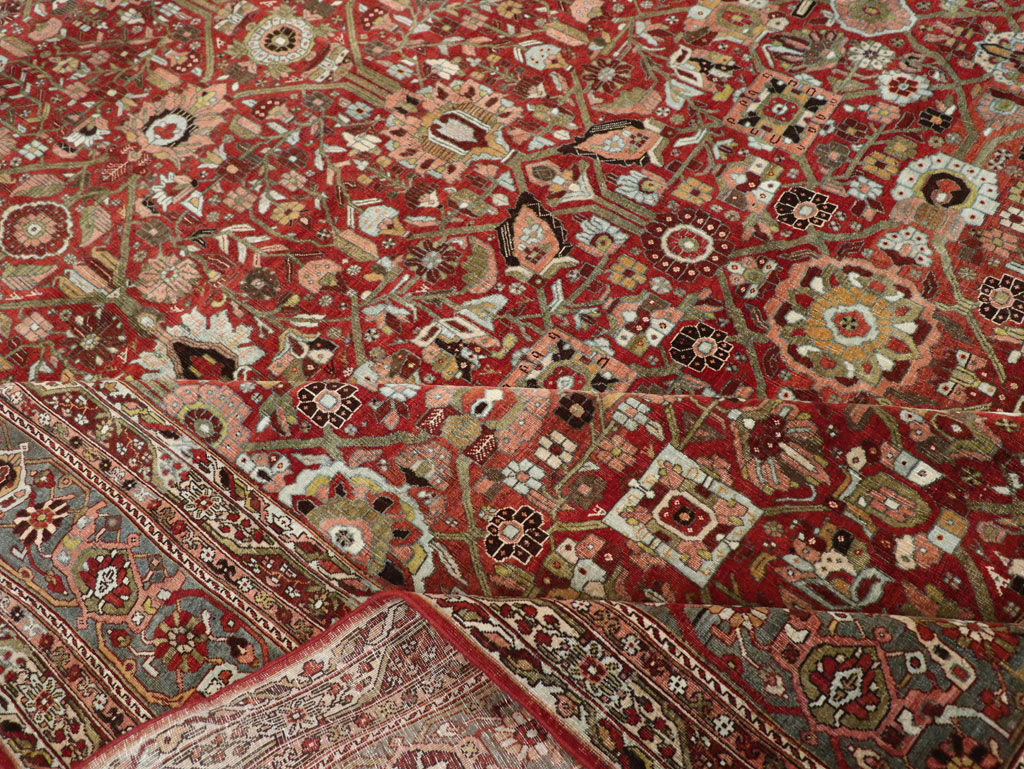 Antique Persian Bidjar Large Carpet, No.30953 - Staging