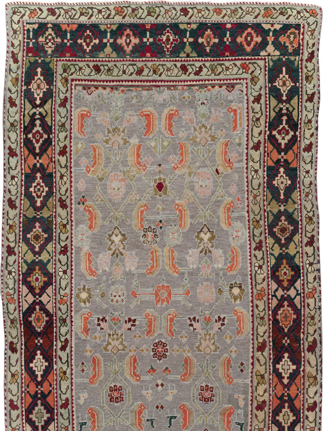 Antique Caucasian Karabagh Wide Gallery Runner, No.30954 - Staging