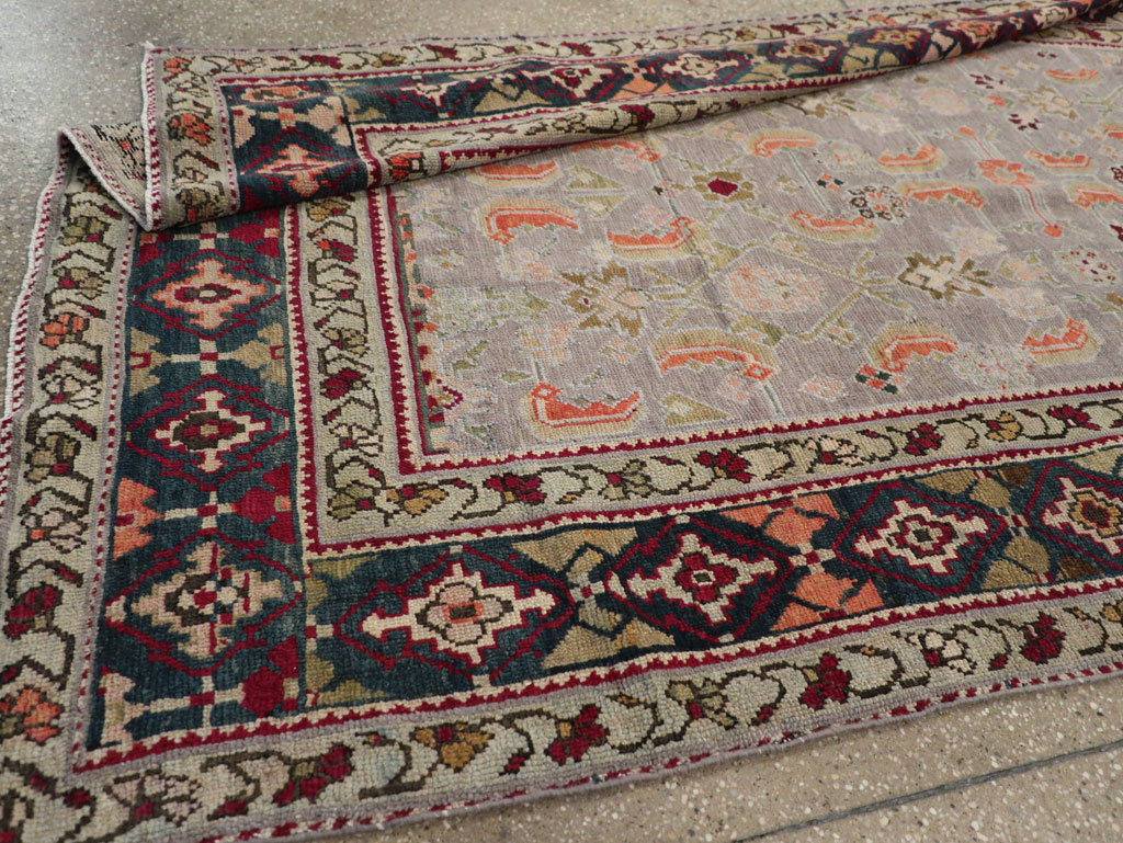 Antique Caucasian Karabagh Wide Gallery Runner, No.30954 - Staging