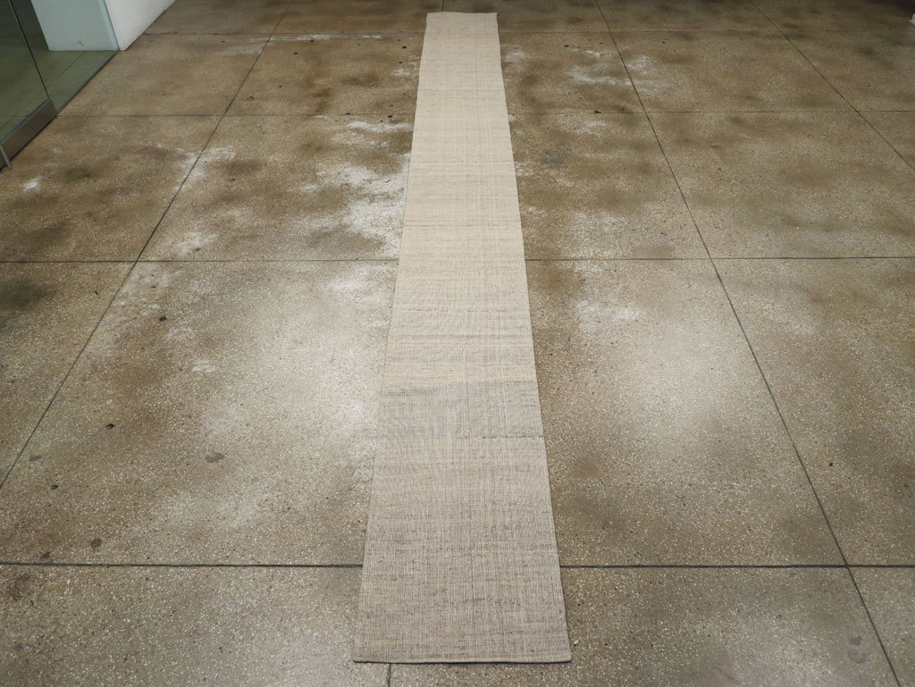 Vintage Turkish Flatweave Kilim Long Runner, No.30964 - Staging
