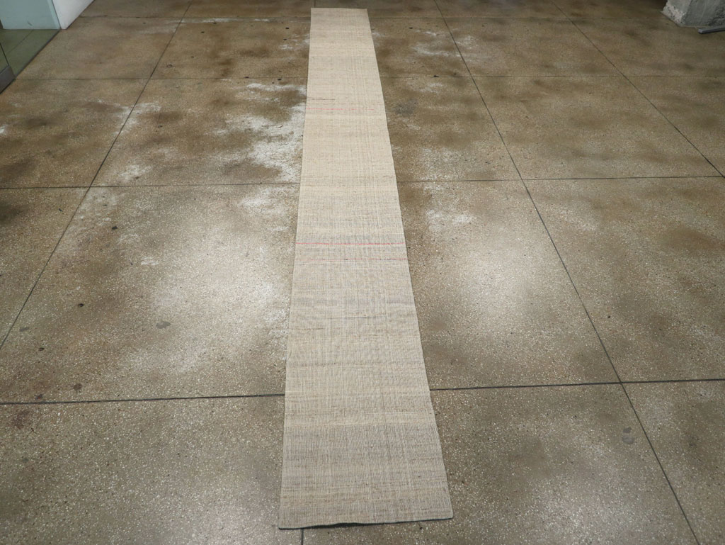 Vintage Turkish Flatweave Kilim Long Runner, No.30965 - Staging