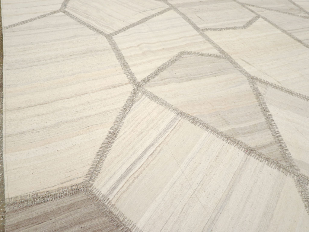 Modern Turkish Flatweave Kilim, No.30971 - Staging