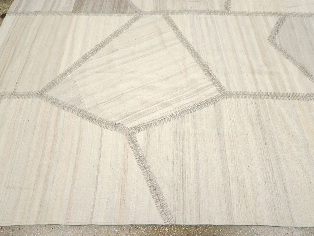 Modern Turkish Flatweave Kilim, No.30971 - Staging