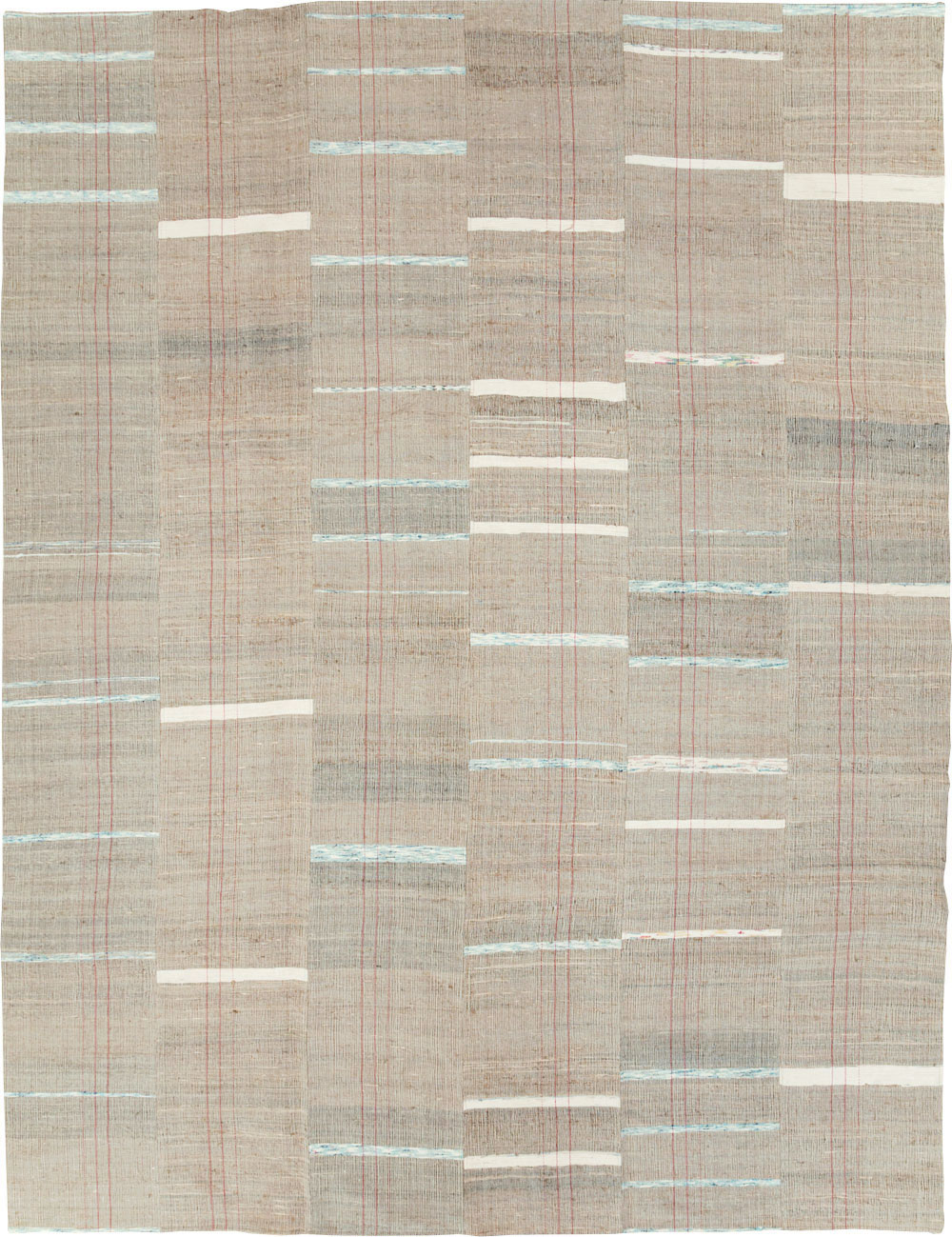 Contemporary Turkish Flatweave Kilim Room Size Carpet, No.30974 - Staging