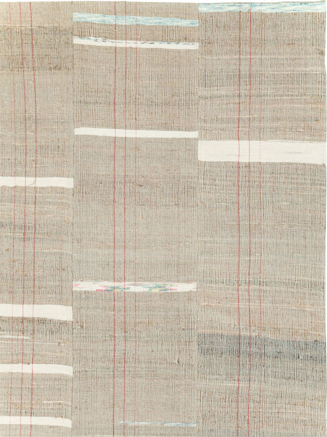 Contemporary Turkish Flatweave Kilim Room Size Carpet, No.30974 - Staging