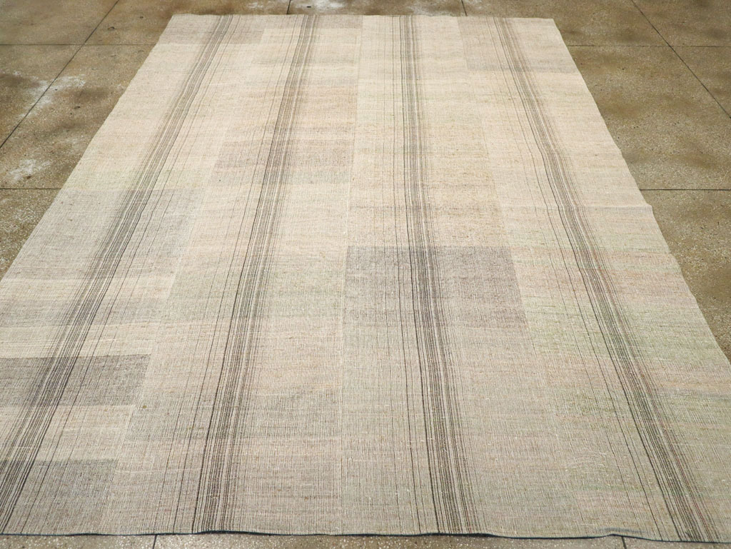 Vintage Turkish Flatweave Kilim, No.30977 - Staging