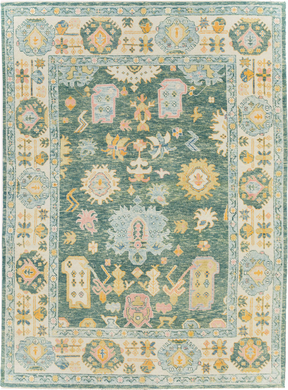 Modern Turkish Oushak, No.30980 - Staging