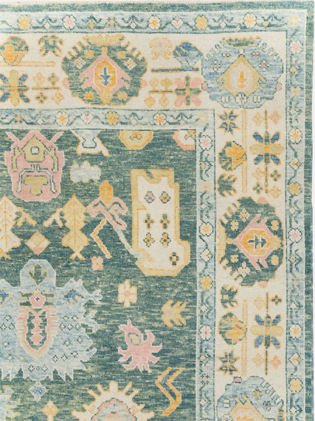 Modern Turkish Oushak, No.30980 - Staging