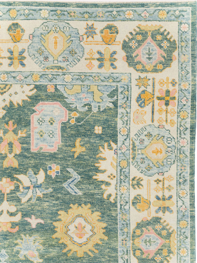 Modern Turkish Oushak, No.30980 - Staging