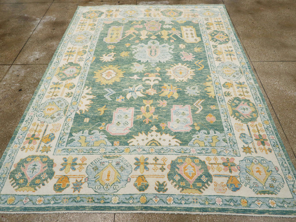 Modern Turkish Oushak, No.30980 - Staging