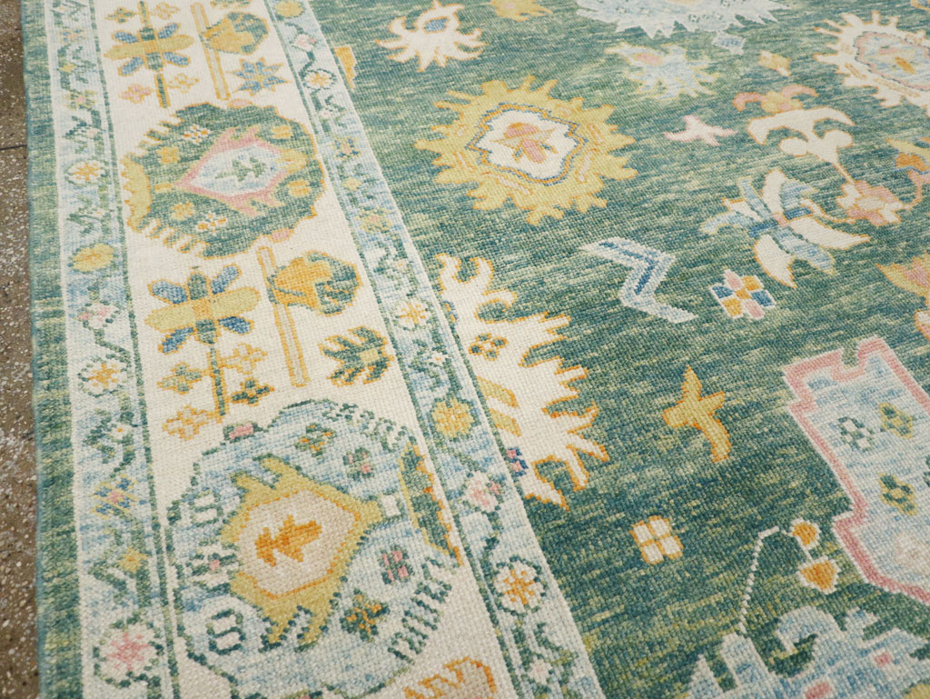 Modern Turkish Oushak, No.30980 - Staging