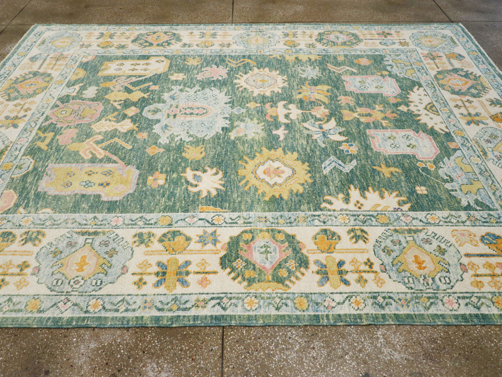 Modern Turkish Oushak, No.30980 - Staging