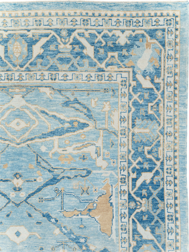 Modern Turkish Oushak Carpet, No.30983 - Staging