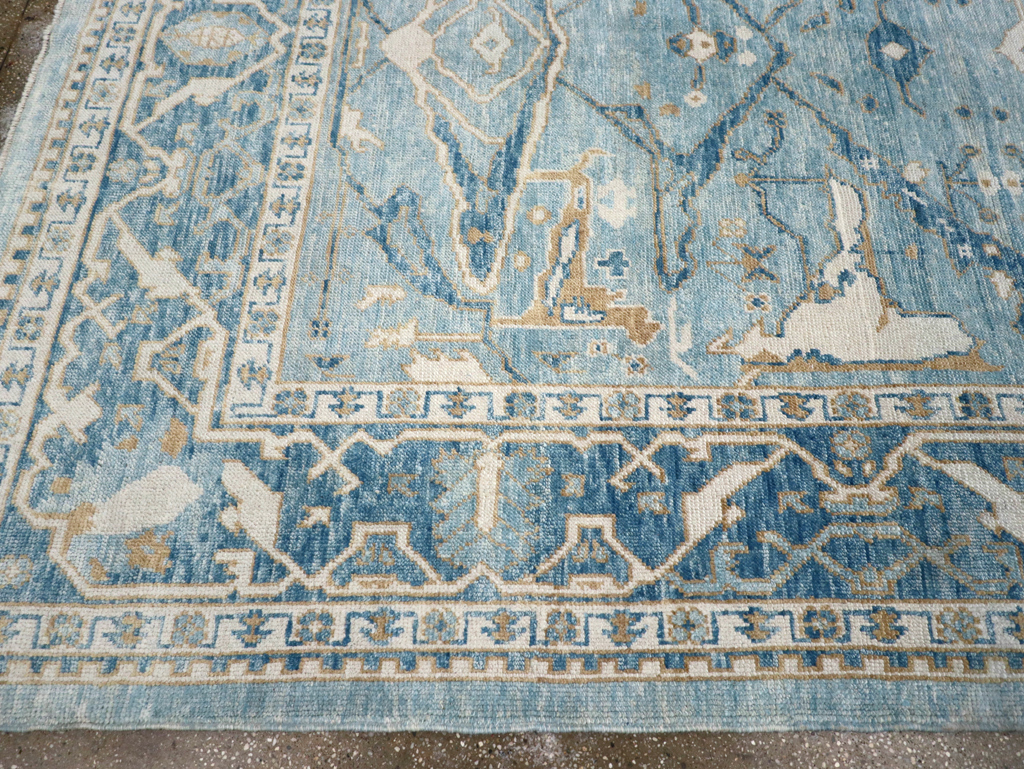 Modern Turkish Oushak Carpet, No.30983 - Staging