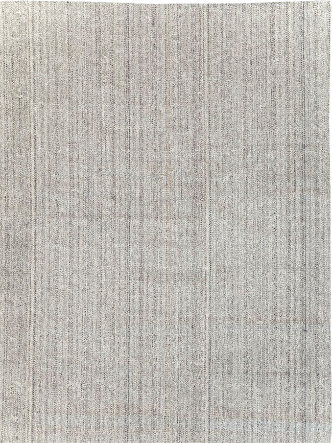 Vintage Turkish Flatweave Kilim Room Size Carpet, No.30987 - Staging