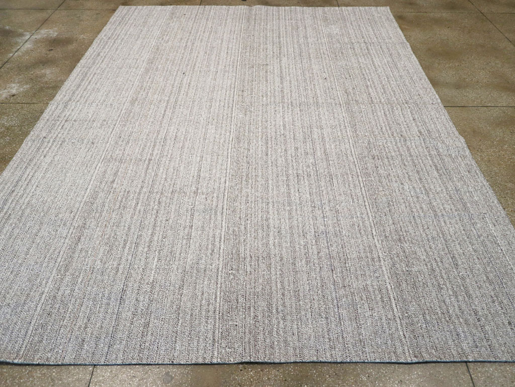 Vintage Turkish Flatweave Kilim Room Size Carpet, No.30987 - Staging