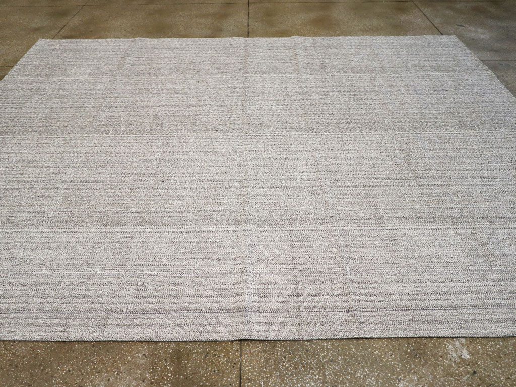 Vintage Turkish Flatweave Kilim Room Size Carpet, No.30987 - Staging