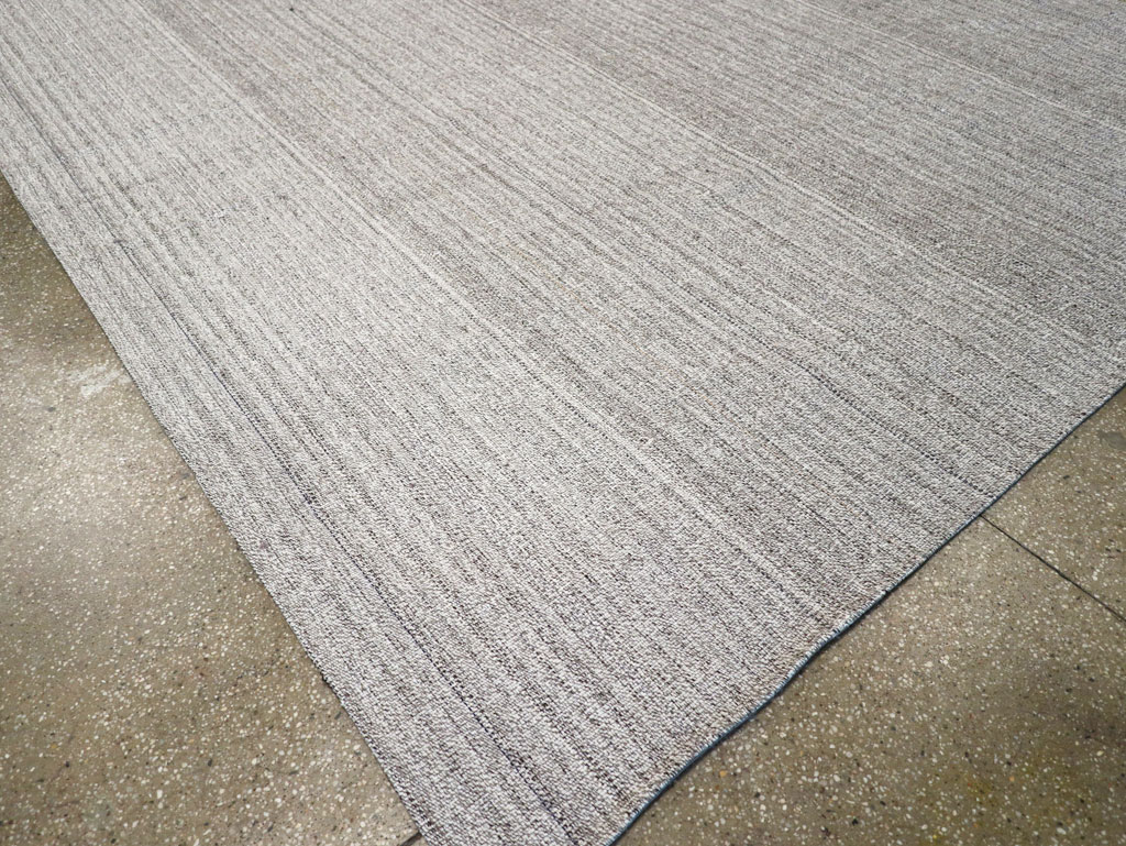 Vintage Turkish Flatweave Kilim Room Size Carpet, No.30987 - Staging