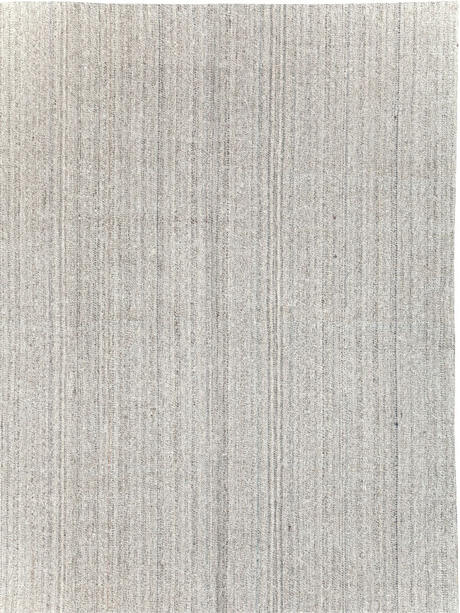 Vintage Turkish Flatweave Kilim Large Room Size Carpet, No.30988 - Staging