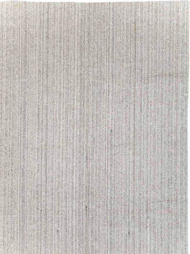 Vintage Turkish Flatweave Kilim Large Room Size Carpet, No.30988 - Staging