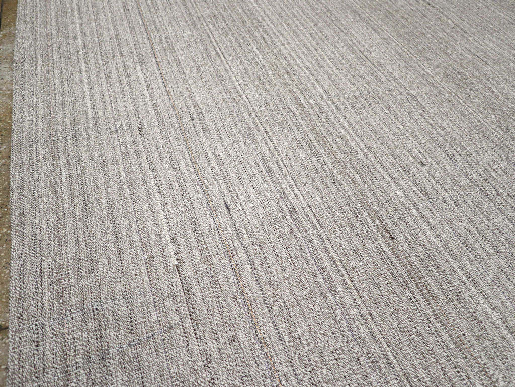 Vintage Turkish Flatweave Kilim Large Room Size Carpet, No.30988 - Staging