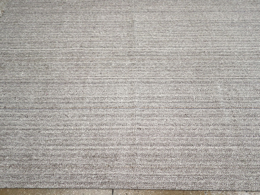 Vintage Turkish Flatweave Kilim Large Room Size Carpet, No.30988 - Staging