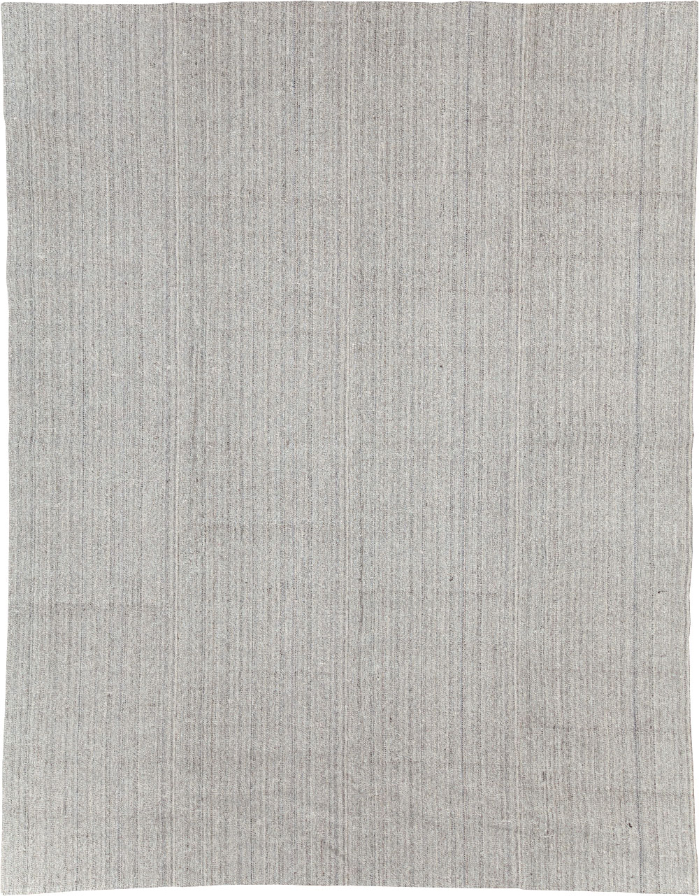 Vintage Turkish Flatweave Kilim Room Size Carpet, No.30989 - Staging