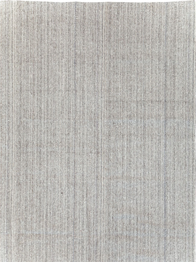 Vintage Turkish Flatweave Kilim Room Size Carpet, No.30989 - Staging