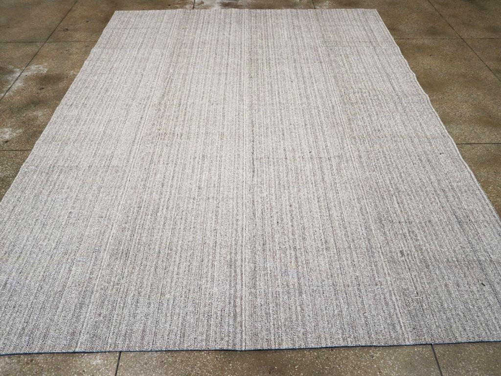 Vintage Turkish Flatweave Kilim Room Size Carpet, No.30989 - Staging