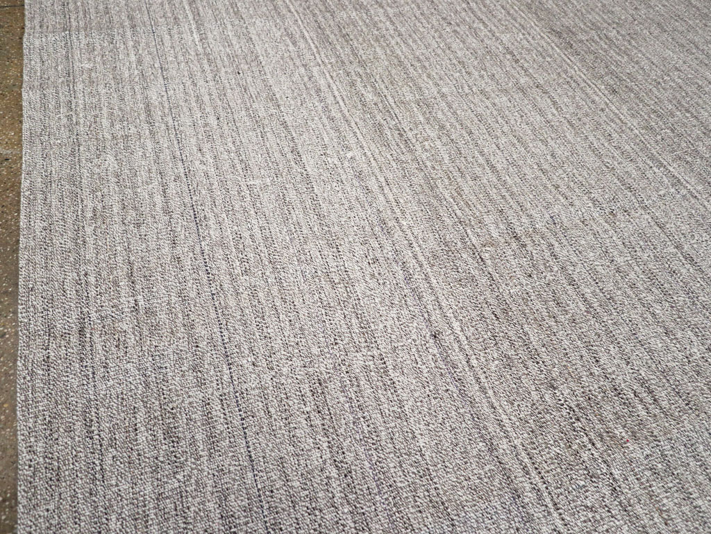 Vintage Turkish Flatweave Kilim Room Size Carpet, No.30989 - Staging