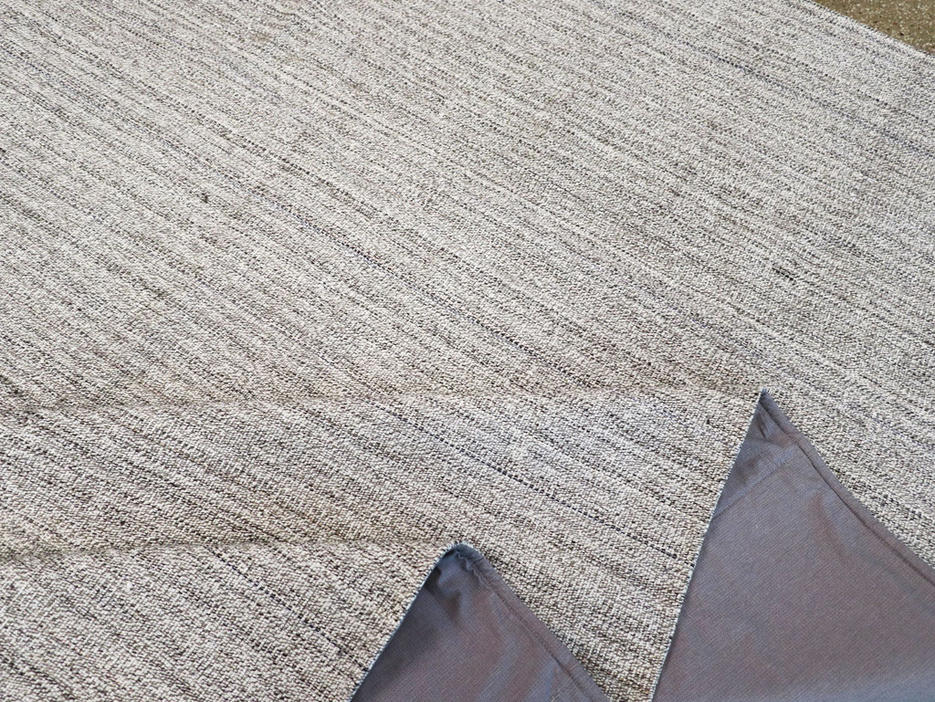 Vintage Turkish Flatweave Kilim Room Size Carpet, No.30989 - Staging