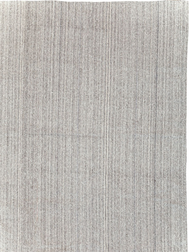 Vintage Turkish Flatweave Kilim Large Room Size Carpet, No.30990 - Staging