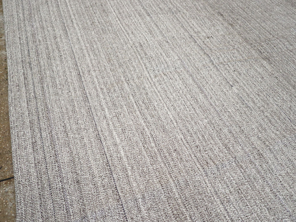 Vintage Turkish Flatweave Kilim Large Room Size Carpet, No.30990 - Staging