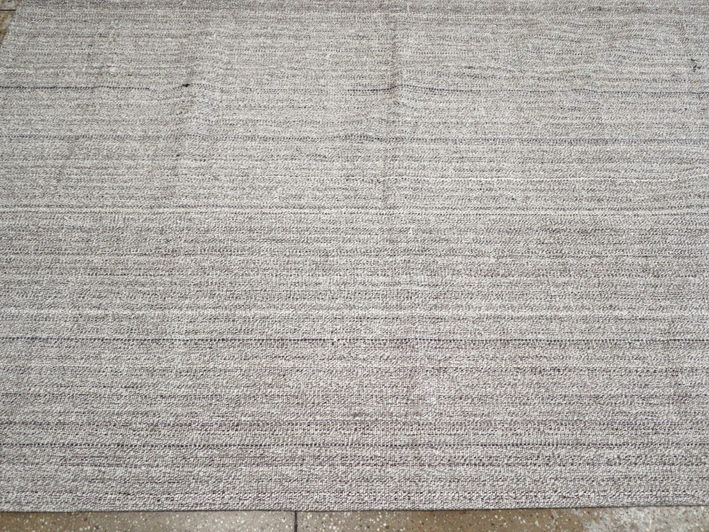 Vintage Turkish Flatweave Kilim Large Room Size Carpet, No.30990 - Staging