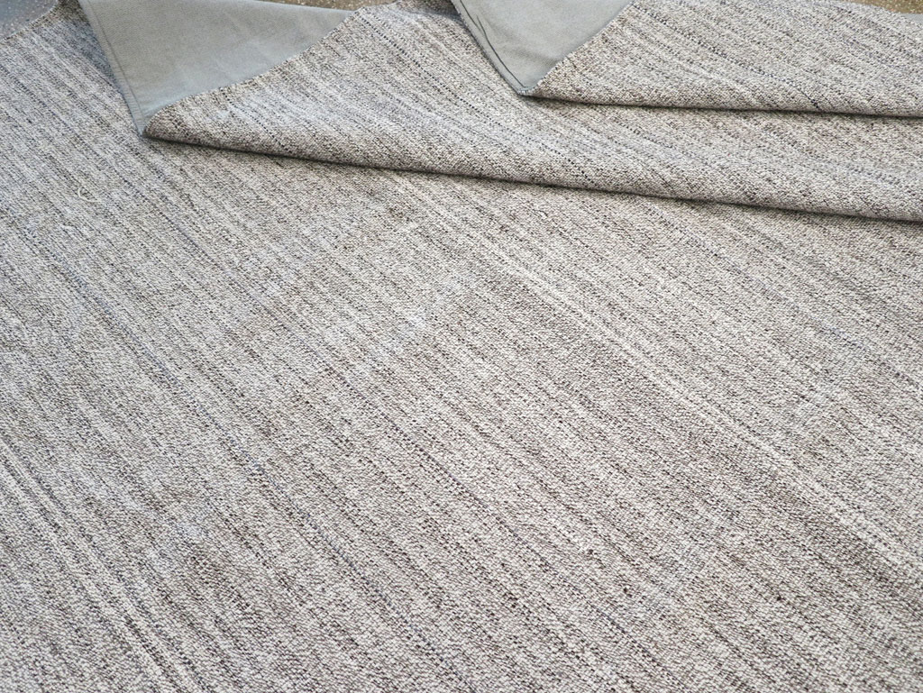 Vintage Turkish Flatweave Kilim Large Room Size Carpet, No.30990 - Staging