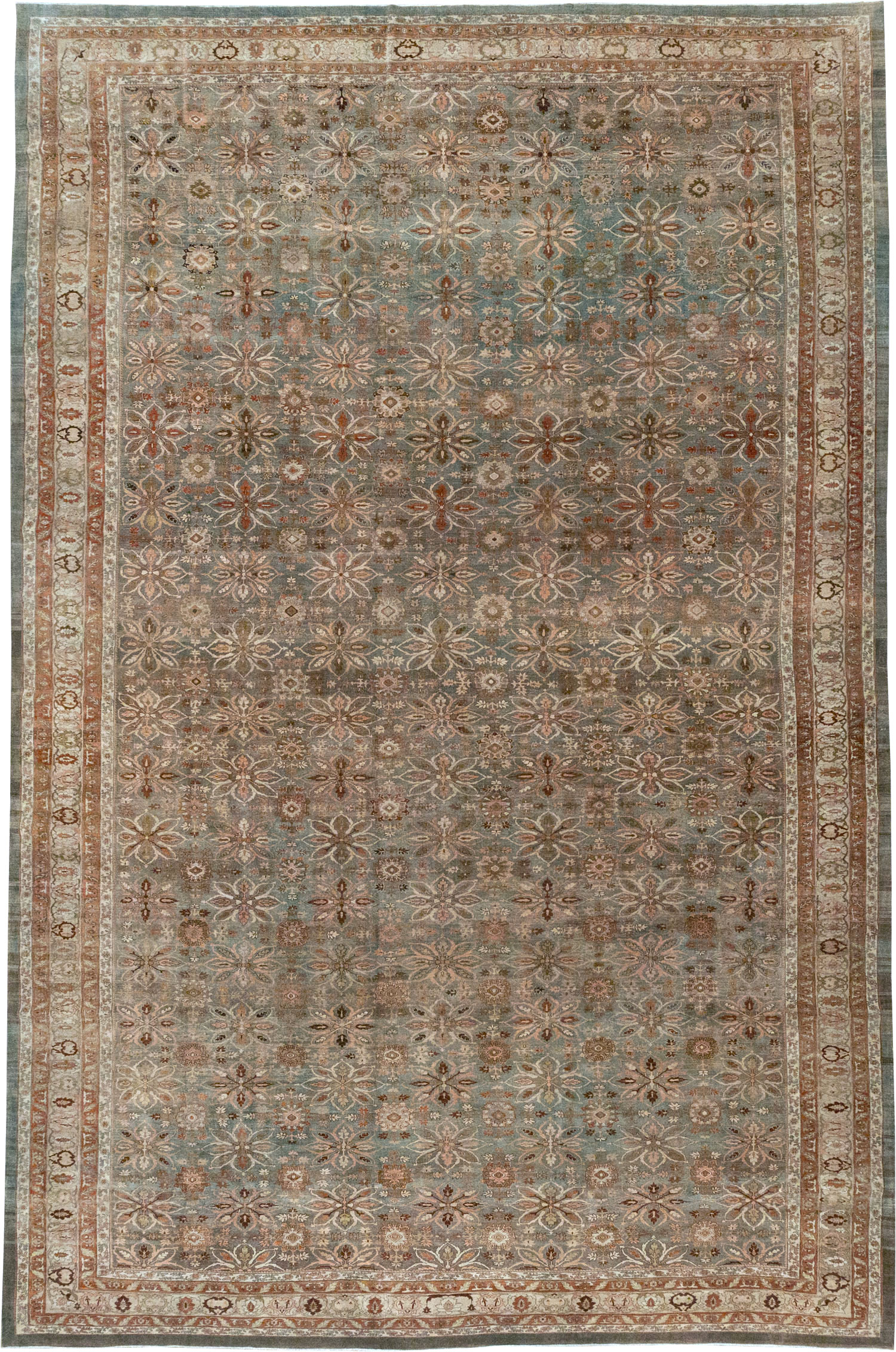Antique Persian Bidjar Oversize Carpet, No.30993 - Staging