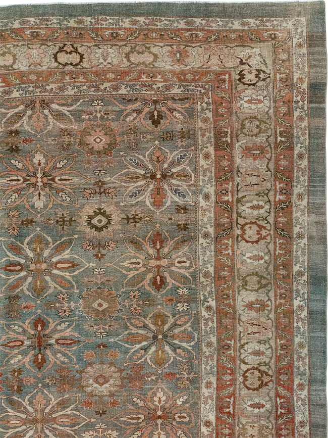 Antique Persian Bidjar Oversize Carpet, No.30993 - Staging