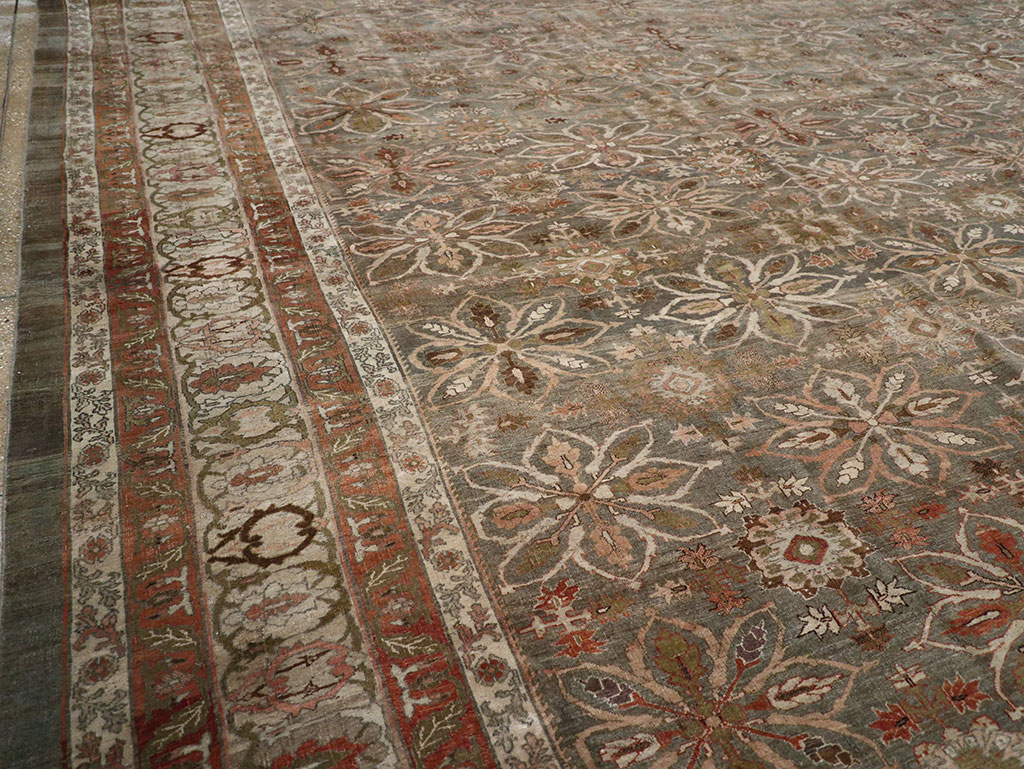 Antique Persian Bidjar Oversize Carpet, No.30993 - Staging
