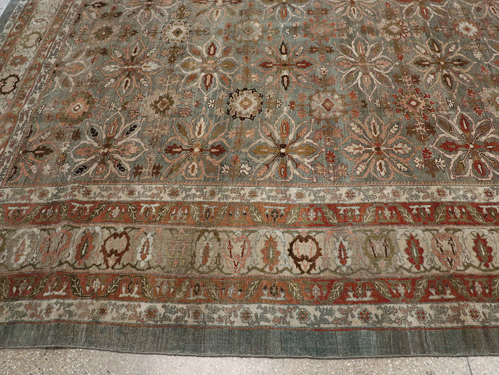 Antique Persian Bidjar Oversize Carpet, No.30993 - Staging