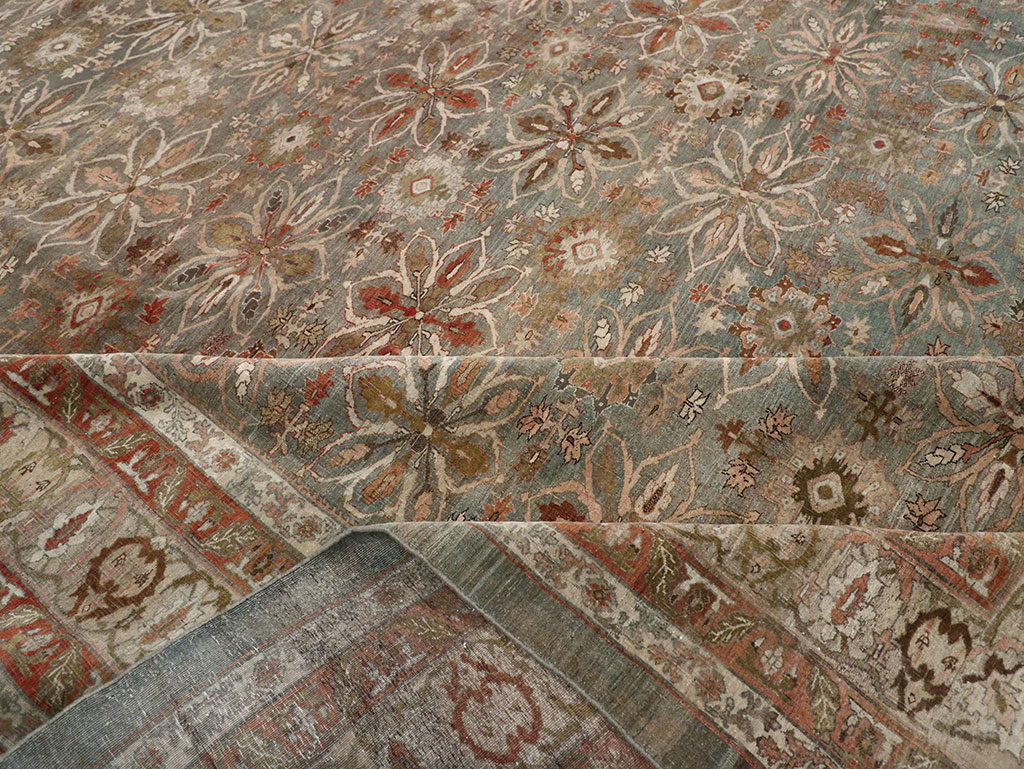 Antique Persian Bidjar Oversize Carpet, No.30993 - Staging