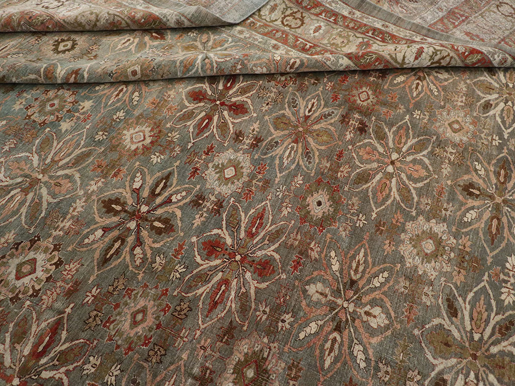 Antique Persian Bidjar Oversize Carpet, No.30993 - Staging