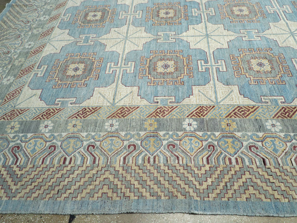 Contemporary East Turkestan Khotan Oversize Carpet, No.30995 - Staging