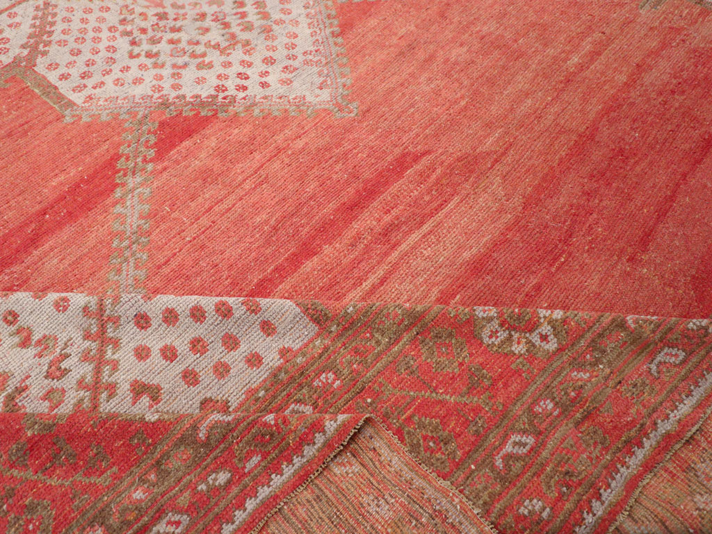Antique Turkish Oushak Carpet, No.31002 - Staging
