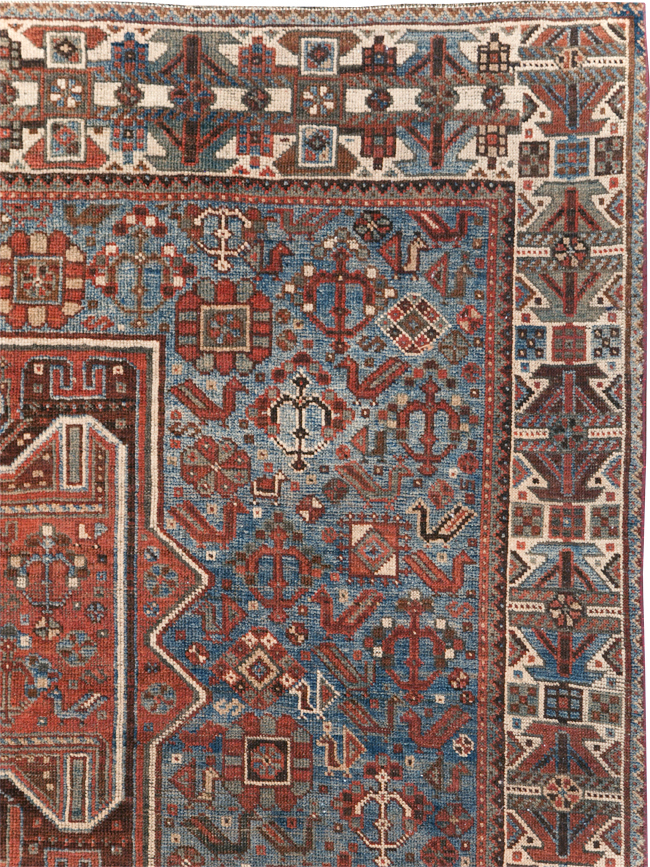 Antique Persian Shiraz Rug, No.31003 - Staging