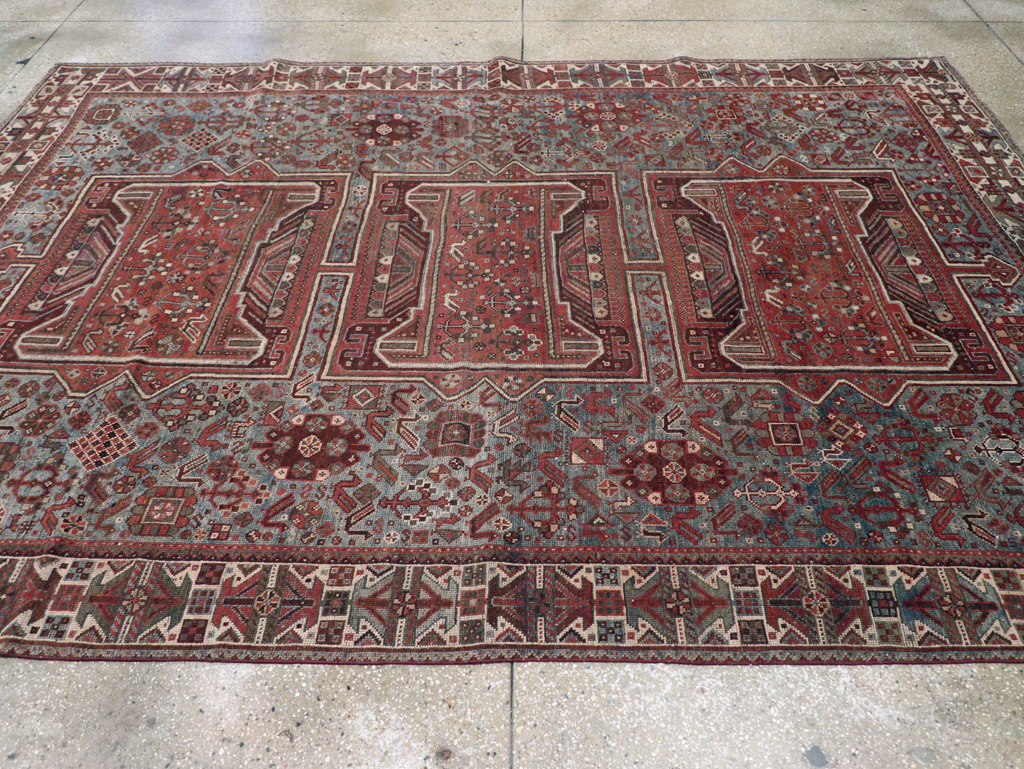 Antique Persian Shiraz Rug, No.31003 - Staging