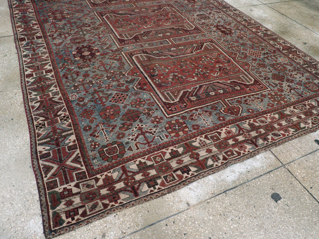 Antique Persian Shiraz Rug, No.31003 - Staging