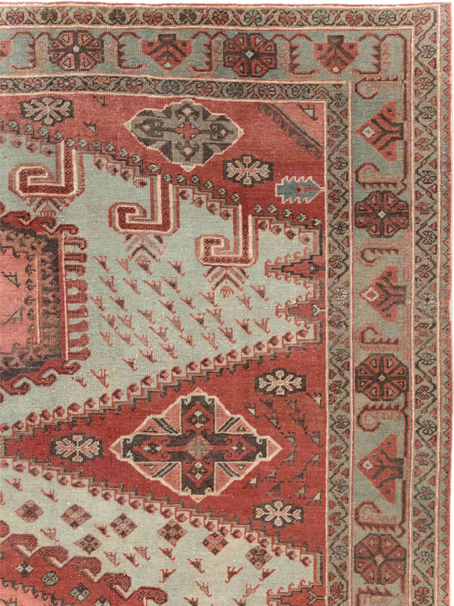 Vintage Persian Veece Room Size Carpet, No.31004 - Staging